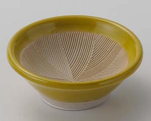 【まとめ買い10個セット品】和食器 カ091-338 イエロー2.5寸すり小鉢【キャンセル/返品不可】【メイチョー】