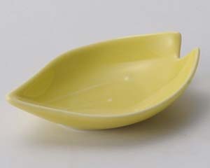 【まとめ買い10個セット品】和食器 ロ091-208 さくら型珍味イエロー【キャンセル/返品不可】【メイチョー】