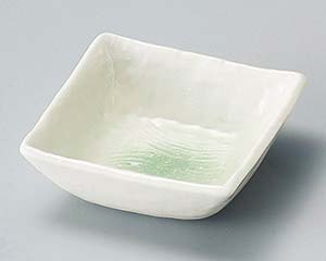 【まとめ買い10個セット品】和食器 ア099-308 若草(松花堂兼用)角小鉢【キャンセル/返品不可】【メイチョー】