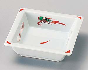 【まとめ買い10個セット品】和食器 チ100-088 花鳥角鉢【キャンセル/返品不可】【メイチョー】