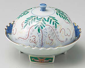 【まとめ買い10個セット品】和食器 ミ103-108 藤の花蓋向【キャンセル/返品不可】【メイチョー】