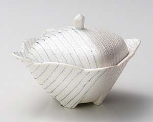 【まとめ買い10個セット品】和食器 オ105-028 二色一珍ラスター角蓋付鉢【キャンセル/返品不可】【メイチョー】