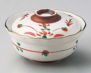 【まとめ買い10個セット品】和食器 ホ108-028 花型はなやぎ円菓子碗(渕サビ・小)【キャンセル/返品不可】【メイチョー】