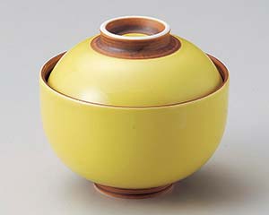 【まとめ買い10個セット品】和食器 テ109-178 黄釉円菓子碗【キャンセル/返品不可】【メイチョー】