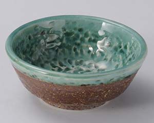 【まとめ買い10個セット品】和食器 テ119-208 トルコ釉石目玉割【キャンセル/返品不可】【メイチョー】