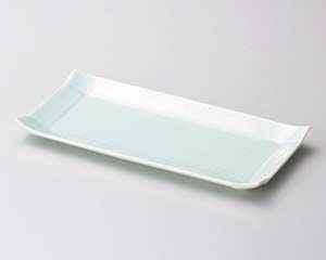【まとめ買い10個セット品】和食器 ハ131-178 パレット24cm長角プレート(青白)【キャンセル/返品不可】【メイチョー】