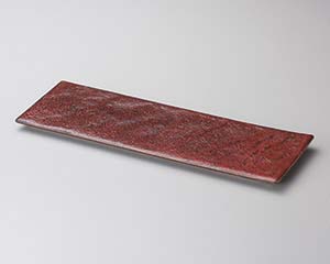 【まとめ買い10個セット品】和食器 ホ135-188 赤柚子天目36cm長角皿【キャンセル/返品不可】【メイチョー】