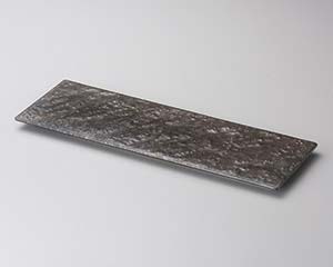 【まとめ買い10個セット品】和食器 ホ135-198 金結晶36cm長角皿【キャンセル/返品不可】【メイチョー】