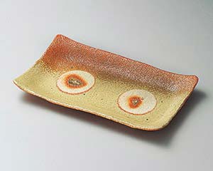 【まとめ買い10個セット品】和食器 カ143-028 火色伊賀吹き焼物皿【キャンセル/返品不可】【メイチョー】