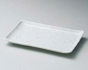 【まとめ買い10個セット品】和食器 ア148-218 斑点粉引17cm長角皿【キャンセル/返品不可】【メイチョー】