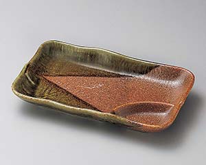 【まとめ買い10個セット品】和食器 タ152-168 美濃伊賀仕切皿【キャンセル/返品不可】【メイチョー】