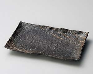 【まとめ買い10個セット品】和食器 ハ164-068 吹雪石目尺長角皿【キャンセル/返品不可】【メイチョー】