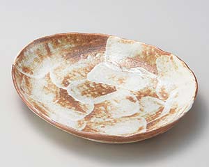 和食器 イ168-068 南蛮志野楕円 大皿【メイチョー】
