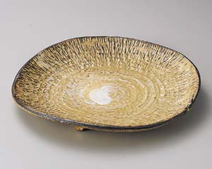 【まとめ買い10個セット品】和食器 イ176-188 粉引三つ足6寸皿【キャンセル/返品不可】【メイチョー】