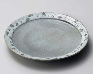 和食器 ロ180-048 唐津椿8.0丸皿【メイチョー】