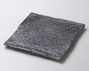 【まとめ買い10個セット品】和食器 タ188-258 新玄いぶし黒19cm正角皿【キャンセル/返品不可】【メイチョー】