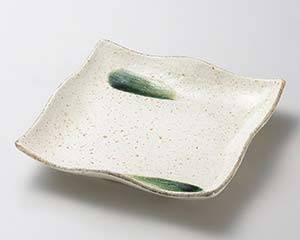 【まとめ買い10個セット品】和食器 ミ189-338 土化粧 正角9.0皿【キャンセル/返品不可】【メイチョー】