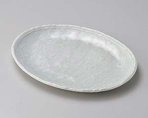 【まとめ買い10個セット品】和食器 ロ197-118 オフケ白ライン6.0小判皿【キャンセル/返品不可】【メイチョー】