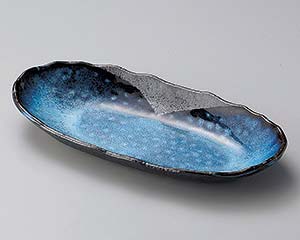 【まとめ買い10個セット品】和食器 ヤ196-088 清流長小判鉢【キャンセル/返品不可】【メイチョー】