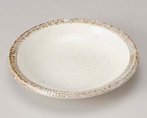 【まとめ買い10個セット品】和食器 ネ212-158 渕錆粉引渕十草 5.0鉢【キャンセル/返品不可】【メイチョー】