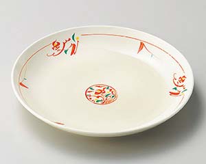 【まとめ買い10個セット品】和食器 ホ213-088 赤絵みのり7.0皿【キャンセル/返品不可】【メイチョー】