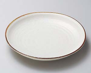 【まとめ買い10個セット品】和食器 ネ210-048 粉引7.0皿【キャンセル/返品不可】【メイチョー】