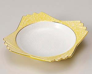 【まとめ買い10個セット品】和食器 ミ214-168 黄釉 四ッ重ね 小鉢【キャンセル/返品不可】【メイチョー】