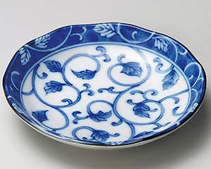 【まとめ買い10個セット品】和食器 ア227-328 ダミ唐草4.0深皿【キャンセル/返品不可】【メイチョー】