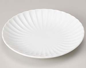 【まとめ買い10個セット品】和食器 ヤ229-828 白菊18cm丸皿【キャンセル/返品不可】【メイチョー】
