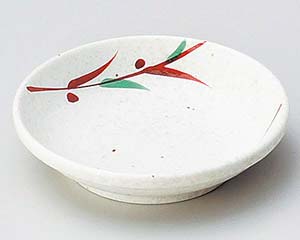 【まとめ買い10個セット品】和食器 ヤ233-118 赤絵笹2.8小皿【キャンセル/返品不可】【メイチョー】