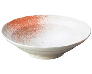 【まとめ買い10個セット品】和食器 ワ244-088 白玉粉引ピンク吹尺鉢【キャンセル/返品不可】【メイチョー】