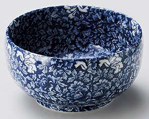 【まとめ買い10個セット品】和食器 オ262-088 青牡丹大菓子鉢【キャンセル/返品不可】【メイチョー】