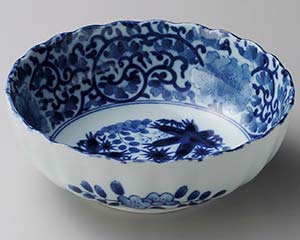 【まとめ買い10個セット品】和食器 ヤ269-428 藍染唐草5.5鉢【キャンセル/返品不可】【メイチョー】