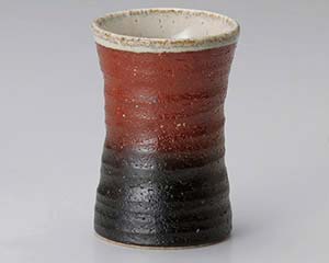 【まとめ買い10個セット品】和食器 テ274-128 赤楽黒吹内白杵型カップ【キャンセル/返品不可】【メイチョー】