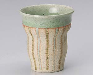 【まとめ買い10個セット品】和食器 ト275-138 青釉十草ウエーブカップ【キャンセル/返品不可】【メイチョー】