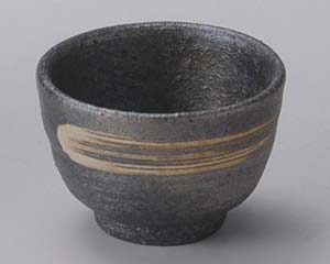 【まとめ買い10個セット品】和食器 メ282-238 黒窯変グイ呑み【キャンセル/返品不可】【メイチョー】