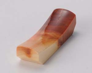 乐天商城 - 和食器 ワ292-218 檜紅節箸置 長角【メイチョー】