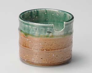 【まとめ買い10個セット品】和食器 カ299-248 口切漬物カメ荒土織部流し【キャンセル/返品不可】【メイチョー】