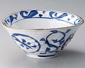 【まとめ買い10個セット品】和食器 ユ318-108 ゴス丸紋変型6.5丼【キャンセル/返品不可】【メイチョー】