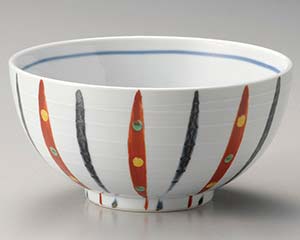Kitchen, Dinerware, Cookware & Tools - 和食器 テ332-218 水玉十草4.5深ボール【メイチョー】