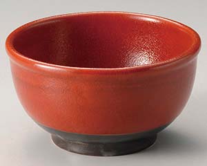 【まとめ買い10個セット品】和食器 カ321-288 赤釉夏目5.5丼【キャンセル/返品不可】【メイチョー】