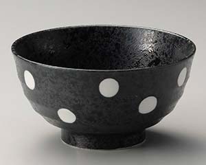 【まとめ買い10個セット品】和食器 キ337-058 黒結晶ドット5.5多用丼【キャンセル/返品不可】【メイチョー】