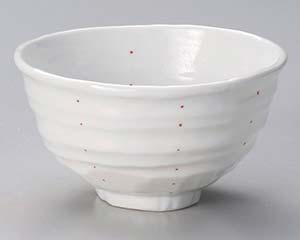 【まとめ買い10個セット品】和食器 ユ331-338 紅 ドット変型5.5丼【キャンセル/返品不可】【メイチョー】