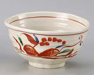 【まとめ買い10個セット品】和食器 ネ330-168 赤絵万暦変型丼大【キャンセル/返品不可】【メイチョー】