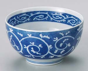 【まとめ買い10個セット品】和食器 ヤ347-278 濃タコ唐草お好丼小【キャンセル/返品不可】【メイチョー】