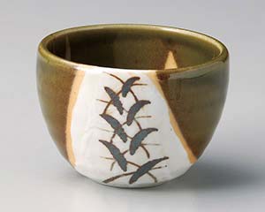 【まとめ買い10個セット品】和食器 ミ353-078 織部芦姫丼【キャンセル/返品不可】【メイチョー】