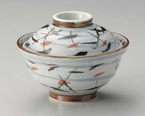 【まとめ買い10個セット品】和食器 オ357-128 ヒワ釉二色笹蓋丼【キャンセル/返品不可】【メイチョー】