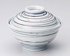 【まとめ買い10個セット品】和食器 ツ357-188 水晶漁火蓋丼(蓋付)【キャンセル/返品不可】【メイチョー】