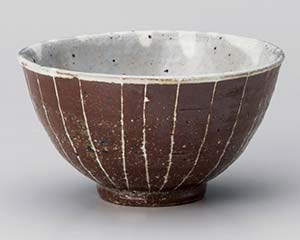 【まとめ買い10個セット品】和食器 カ363-068 焼締彫十草新飯碗【キャンセル/返品不可】【メイチョー】