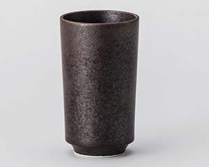 【まとめ買い10個セット品】和食器 カ378-198 黒マット長湯呑【キャンセル/返品不可】【メイチョー】